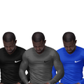 Kit 3 Camisas Térmicas Masculinas Tecido Ice Malha Fria com Proteção UV Fator 50+ Nike