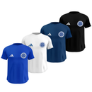 Kit 4 Camisas Masculinas TechFit Malha Fria Anti-Suor Proteção Solar Cruzeiro