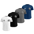 Kit 4 Camisas Masculinas TechFit Malha Fria Anti-Suor Proteção Solar Santos