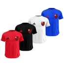 Kit 4 Camisas Masculinas TechFit Malha Fria Anti-Suor Proteção Solar Mengão Escudo