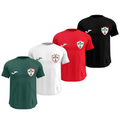 Kit 4 Camisas Masculinas TechFit Malha Fria Anti-Suor Proteção Solar Portuguesa