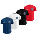 Kit 4 Camisas Masculinas TechFit Malha Fria Anti-Suor Proteção Solar Paris Saint-Germain - PSG