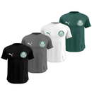 Kit 4 Camisas Masculinas TechFit Malha Fria Anti-Suor Proteção Solar Palmeiras