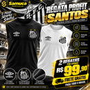 Kit 2 Regatas Masculinas Profit Malha Fria Anti-Suor Proteção Solar Santos