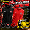Kit 2 Regatas Masculinas Profit Malha Fria Anti-Suor Proteção Solar Vitória