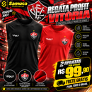 Kit 2 Regatas Masculinas Profit Malha Fria Anti-Suor Proteção Solar Vitória