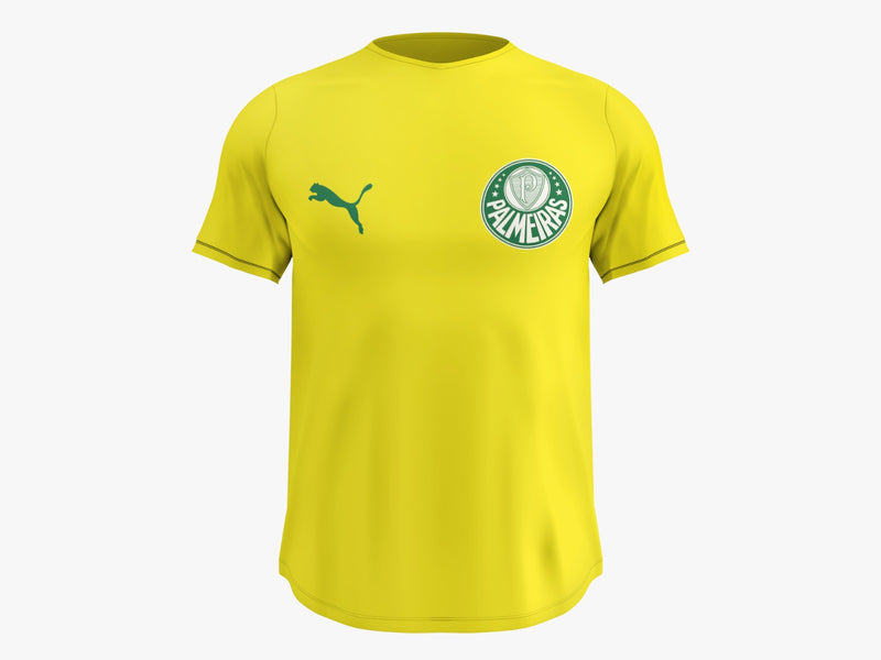 Camisa Masculina TechFit Malha Fria Anti-Suor Proteção Solar Palmeiras
