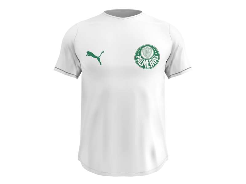 Camisa Masculina TechFit Malha Fria Anti-Suor Proteção Solar Palmeiras