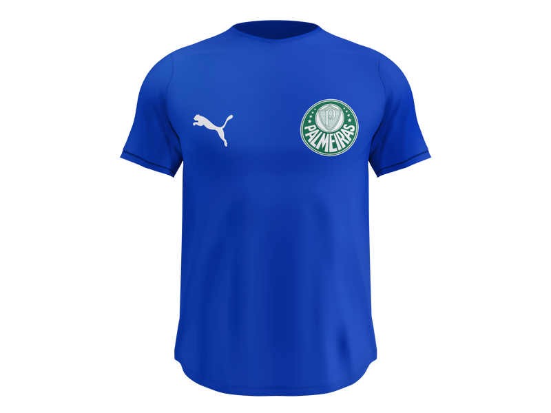 Camisa Masculina TechFit Malha Fria Anti-Suor Proteção Solar Palmeiras