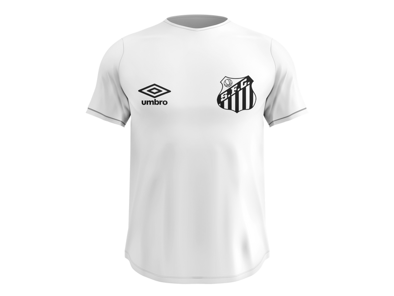 Camisa Masculina TechFit Malha Fria Anti-Suor Proteção Solar Santos