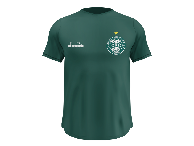 Camisa Masculina TechFit Malha Fria Anti-Suor Proteção Solar Coritiba